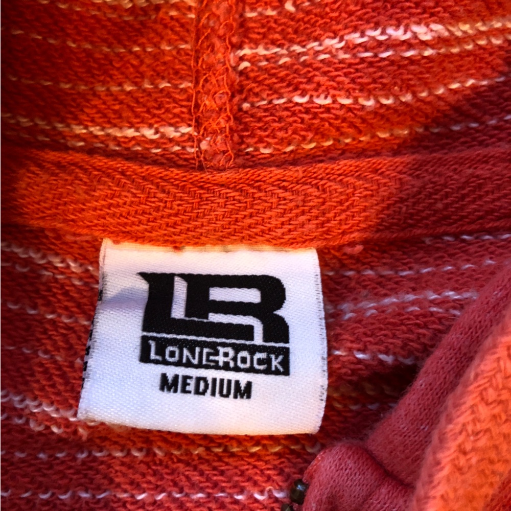 Red/orange heather zip-up hoodie with Snowbasin logo - Picture 4 of 10